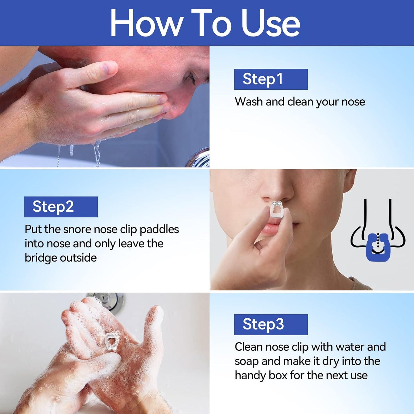 Anti Snoring Nose Clip Device for Men Women